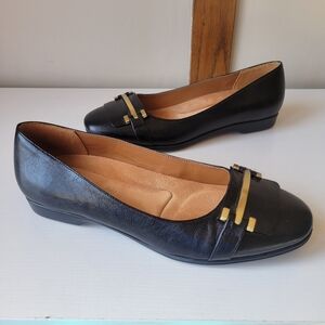 Naturalizer Black Leather Women's Loafers Size 7.5